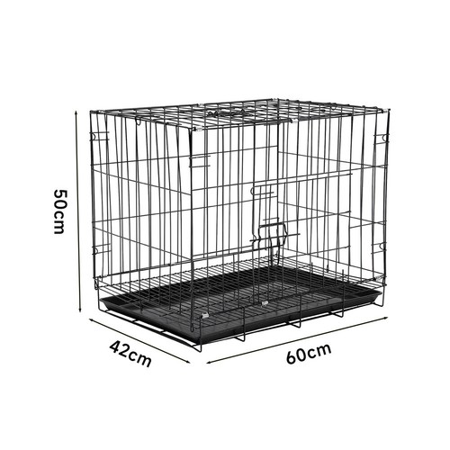 Black dog cage puppy - black,