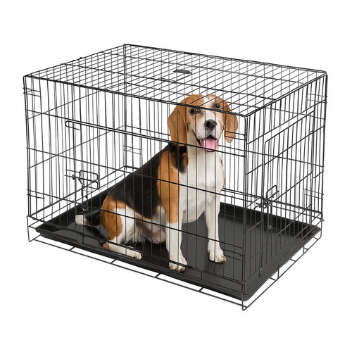 Door metal dog crate - 2, with