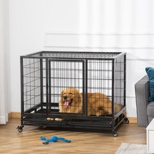 PawHut Metal Kennel Cage with